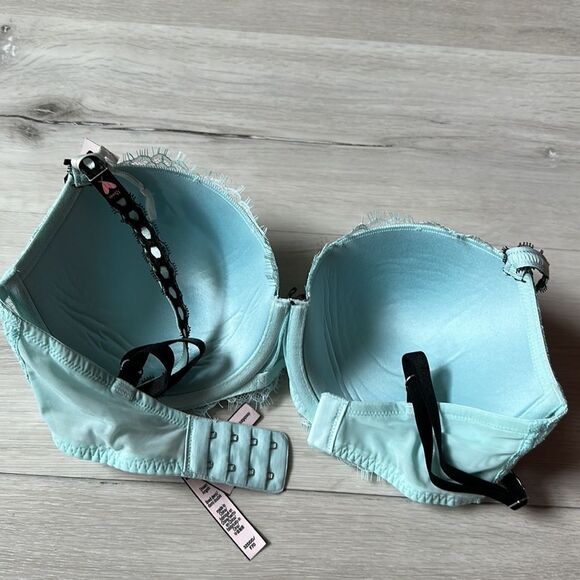 Victorie Secret Dream Angels Ribbon Slot Push-Up Bra 32DDD NWT IN PACKAGING - Picture 7 of 7